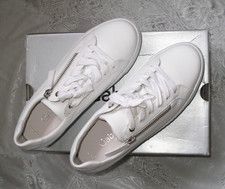 Gabor White Leather Platform