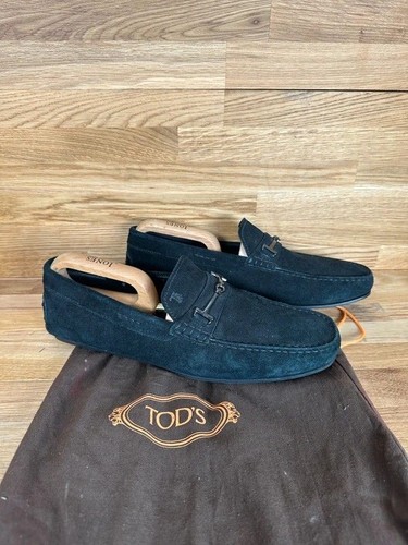 Tod mens black suede - black,