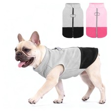 Dog Fleece Vest Sweater, Zip