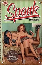SPANK MAGAZINE METAL SIGN SIGN