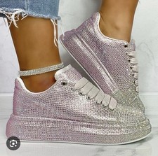 Crystal Platform Sneakers Love