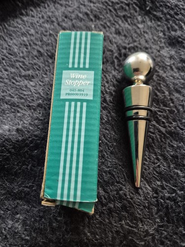 Chrome plated wine stopper - chrome,