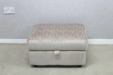 (029) Whitemeadow Pink Suede Style Fabric Ottoman Storage Footstool