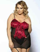 Sexy Plus Size BABYDOLL Black