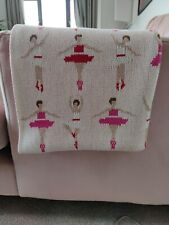 Cath Kidston Ballet Dancer Cotton Knit Style Pram/Cot Blanket