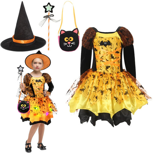 Girls kids witch halloween - girls,