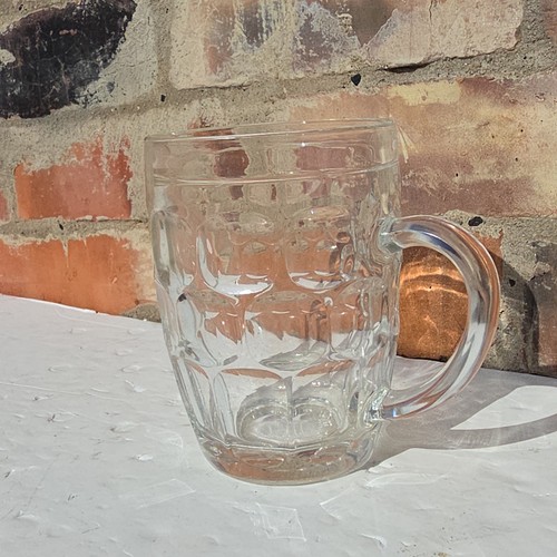 Vintage dimpled pint beer - dimpled,