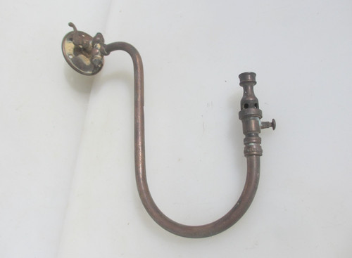 Victorian brass gas wall light - gas,