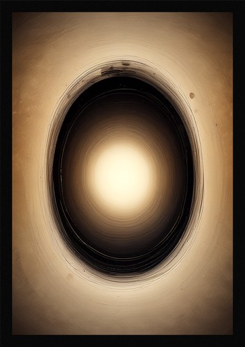 Intimate black hole framed - hole,