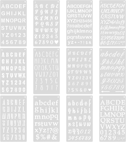Letter stencils pcs - letter,
