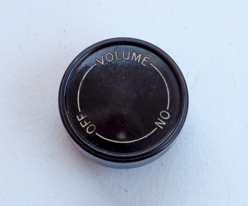 Bakelite valve radio knob - valve,