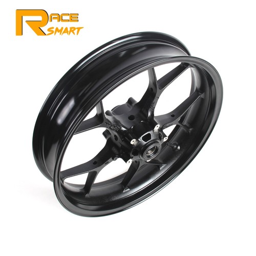 Glossy black front wheel rim - glossy,