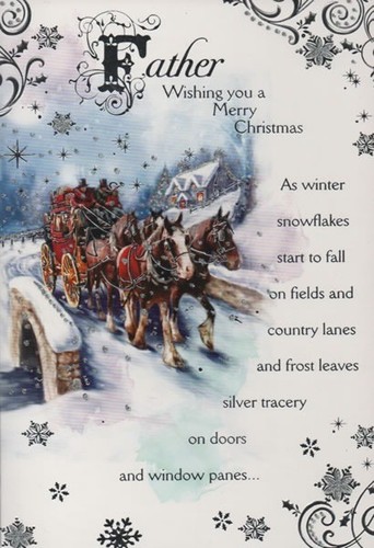 Father christmas greeting - father,
