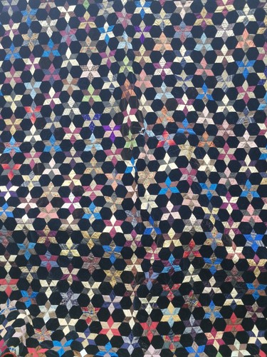 Antique patchwork quilt hand - quilt,