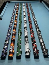 One Piece Cue Case for Pool & Snooker modern slimline / lightweight clam style