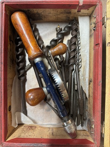 Vintage hand drill - vintage, with