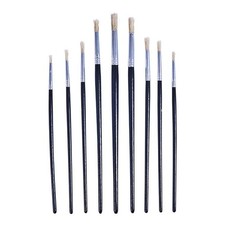 9 Piece Flat Tip Artist Paint