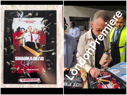 Simon pegg signed shaun - signed, a3