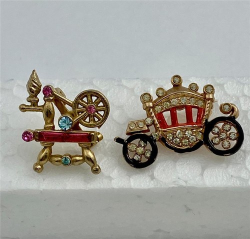 Vintage enamel rhinestone - enamel,