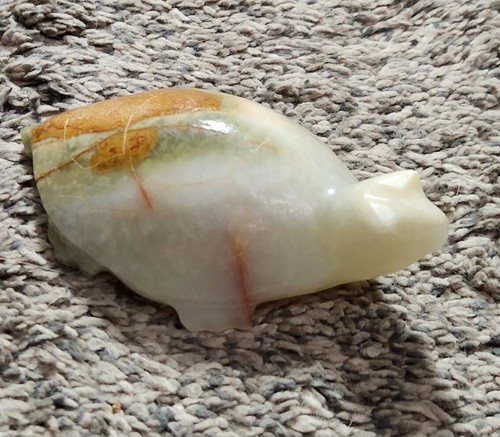 Vintage carved green onyx - vintage,