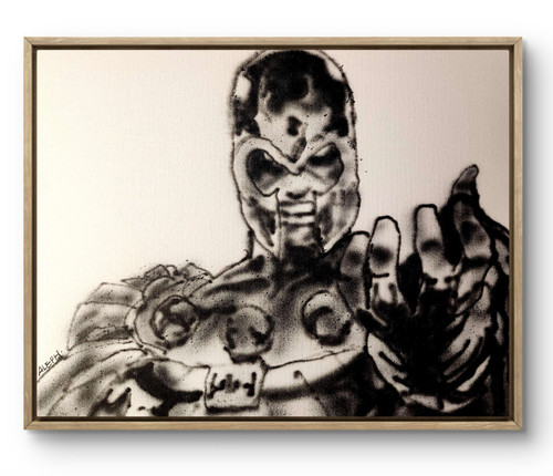 Aleph hand painted man 14x11 - aleph, x-man