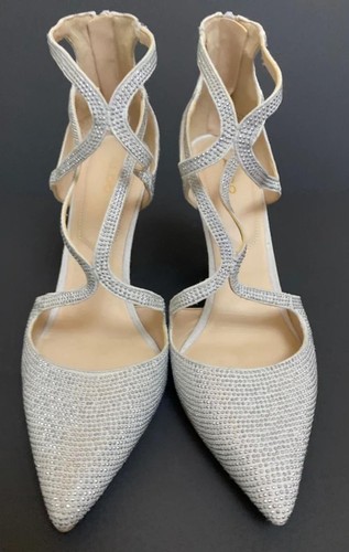 Aldo silver rhinestone strappy - silver,
