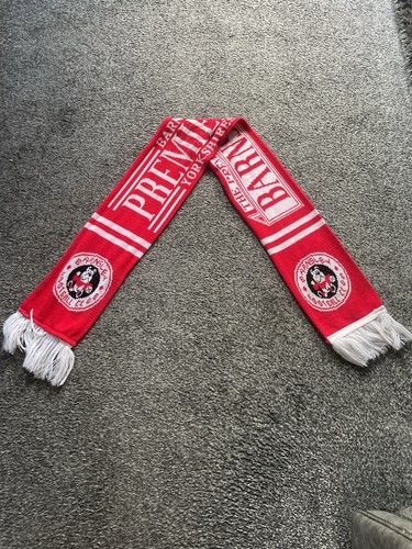 Barnsley red and white scarf - barnsley,