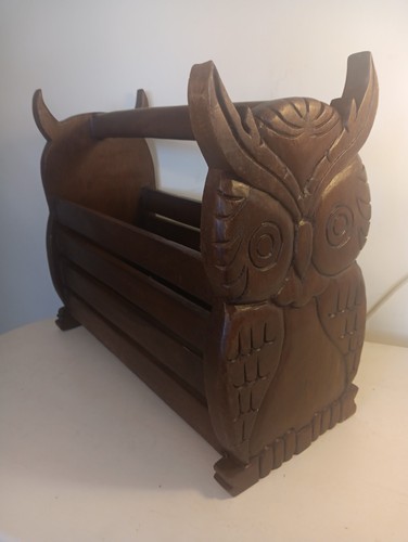 Owl magazine newspaper rack - owl,