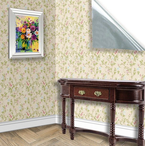 Dolls house wallpaper floral - house, wallpaper,