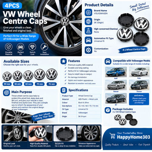 4pcs wheel centre caps 55 - 4pcs,