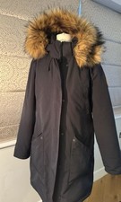 Arctic Army Women's Arctic Parka Jacket in Black size 12 RRP £1,000