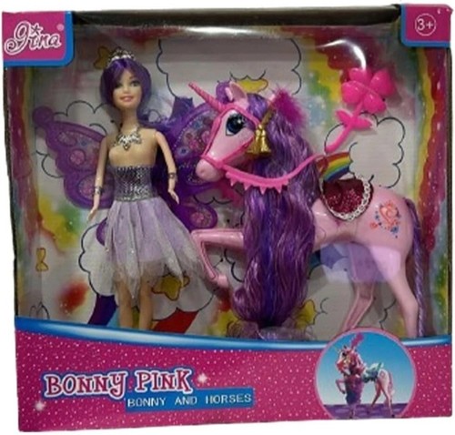 Unicorn and princess doll - unicorn,