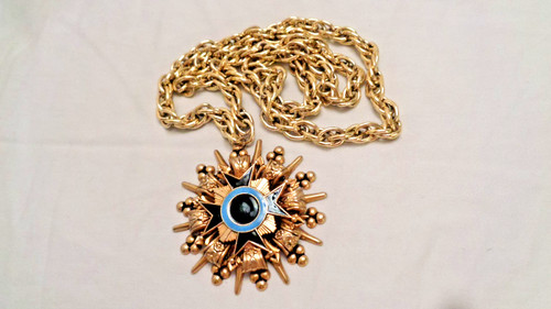 Vintage enamel maltese cross - enamel,