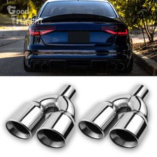 Dual exhaust pipe tips - 9.5",