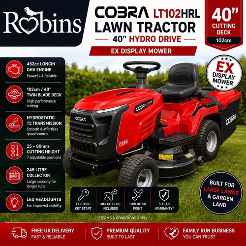 Cobra lt102hrl lawn tractor - cobra,