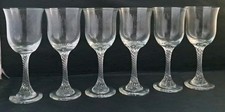 6x Vintage wine glasses -