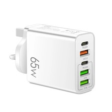65W Quick Charger UK Plug Fast