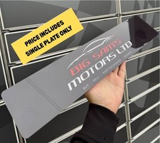Logo Custom Printed Show Plate