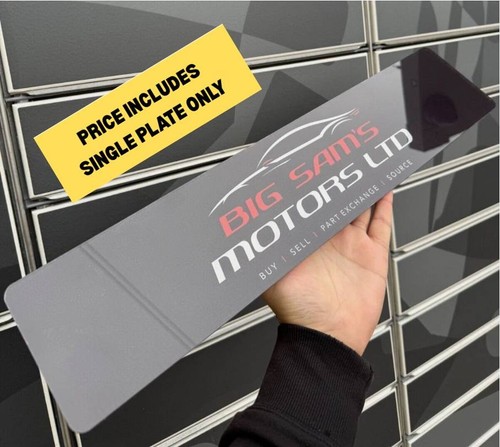 Logo custom printed show plate - custom,