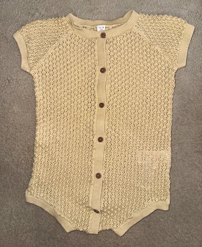 Pale gold open knit - open-knit, short