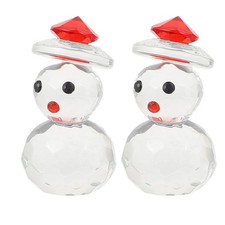 Set of 2 Snowman Statue