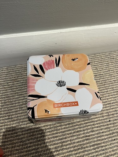 Birchbox tin with floral - birchbox,