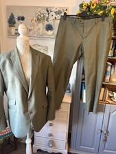 Skopes Men’s Green Check 2 Piece Suit Size 46/40