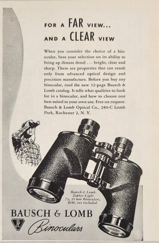 1949 print bausch lomb - 1949, &