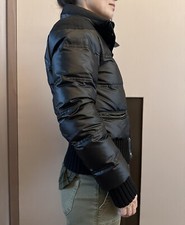 GUCCI Black Cropped Goose Down Puffer Jacket Sz IT 38 XS