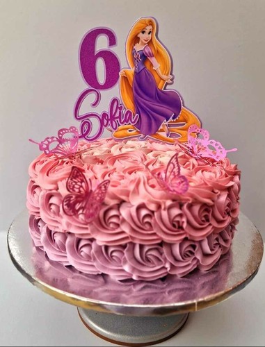 Personalised rapunzel cake - 3d,