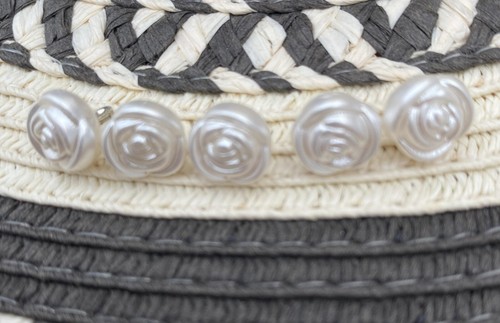 11mm ivory pearl roses flower - ivory,