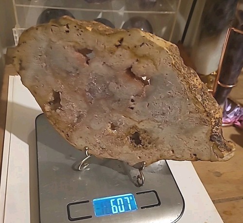 Pink amethyst slab large - pink, (large