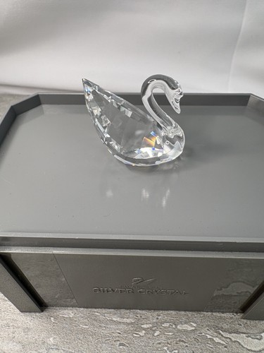 Swarovski crystal mini swan - crystal,