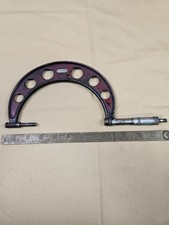 Vintage Starrett Micrometer No. 224 & Starrett folding brass ruler No. 462